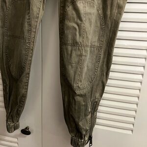 Women’s Olive Burberry Cargo Pants